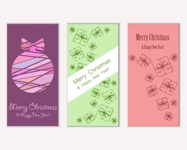 Mutlu Noeller ve mutlu yeni yıl tebrik kartları    