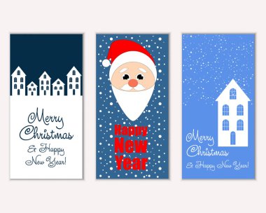 Mutlu Noeller ve mutlu yeni yıl tebrik kartları  