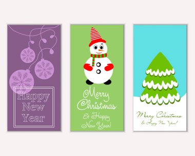 Mutlu Noeller ve mutlu yeni yıl tebrik kartları   
