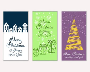 Mutlu Noeller ve mutlu yeni yıl tebrik kartları   