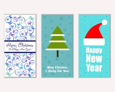 Mutlu Noeller ve mutlu yeni yıl tebrik kartları   