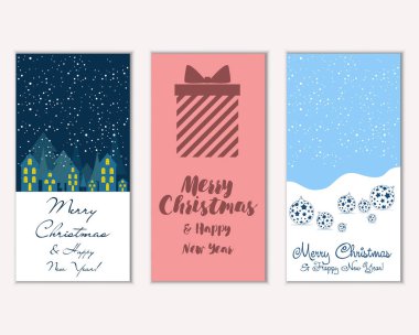 Mutlu Noeller ve mutlu yeni yıl tebrik kartları  