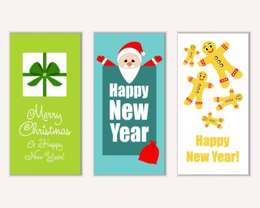 Mutlu Noeller ve mutlu yeni yıl tebrik kartları   