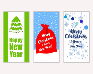 Mutlu Noeller ve mutlu yeni yıl tebrik kartları   