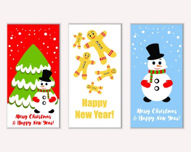 Mutlu Noeller ve mutlu yeni yıl tebrik kartları   