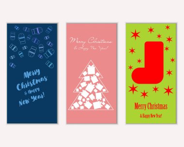 Mutlu Noeller ve mutlu yeni yıl tebrik kartları   