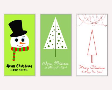 Mutlu Noeller ve mutlu yeni yıl tebrik kartları   