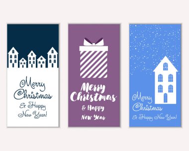 Mutlu Noeller ve mutlu yeni yıl tebrik kartları  