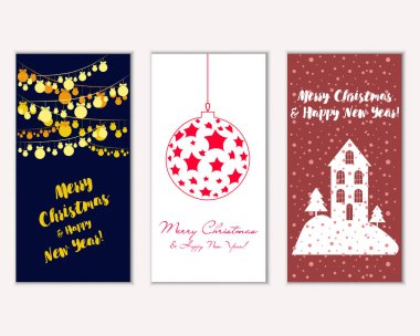 Mutlu Noeller ve mutlu yeni yıl tebrik kartları    