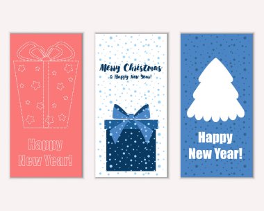 Mutlu Noeller ve mutlu yeni yıl tebrik kartları   
