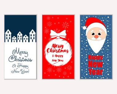 Mutlu Noeller ve mutlu yeni yıl tebrik kartları  