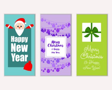 Mutlu Noeller ve mutlu yeni yıl tebrik kartları   