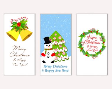 Mutlu Noeller ve mutlu yeni yıl tebrik kartları  