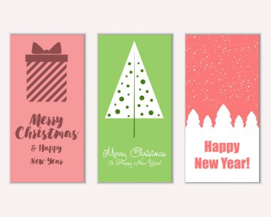 Mutlu Noeller ve mutlu yeni yıl tebrik kartları  