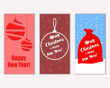 Mutlu Noeller ve mutlu yeni yıl tebrik kartları   