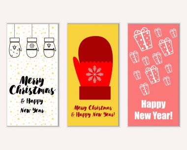 Mutlu Noeller ve mutlu yeni yıl tebrik kartları   