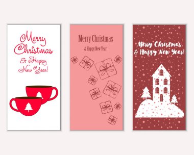 Mutlu Noeller ve mutlu yeni yıl tebrik kartları   