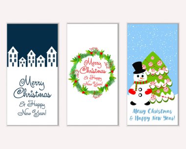 Mutlu Noeller ve mutlu yeni yıl tebrik kartları  