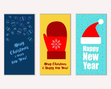 Mutlu Noeller ve mutlu yeni yıl tebrik kartları   