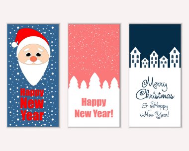 Mutlu Noeller ve mutlu yeni yıl tebrik kartları  