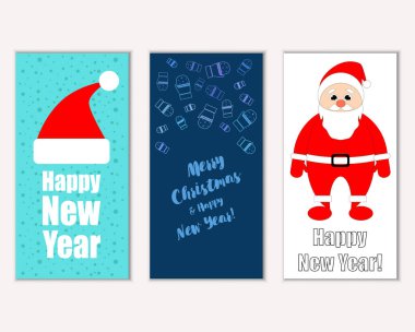 Mutlu Noeller ve mutlu yeni yıl tebrik kartları   