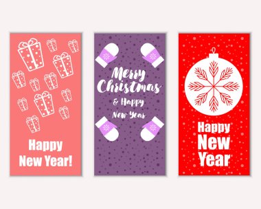 Mutlu Noeller ve mutlu yeni yıl tebrik kartları    
