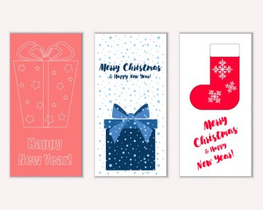 Mutlu Noeller ve mutlu yeni yıl tebrik kartları   
