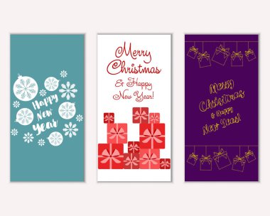 Mutlu Noeller ve mutlu yeni yıl tebrik kartları  