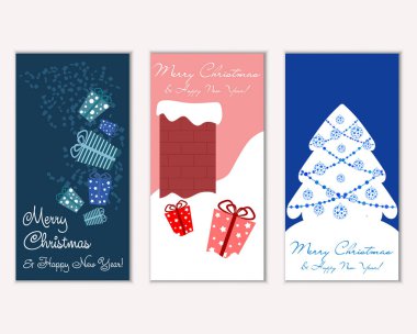 Mutlu Noeller ve mutlu yeni yıl tebrik kartları  