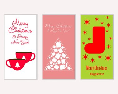 Mutlu Noeller ve mutlu yeni yıl tebrik kartları   