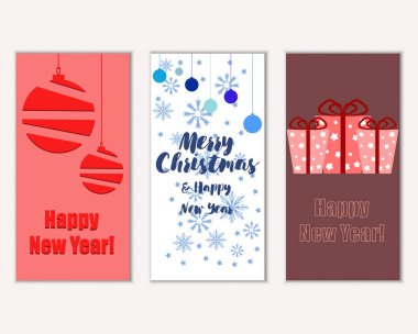 Mutlu Noeller ve mutlu yeni yıl tebrik kartları   