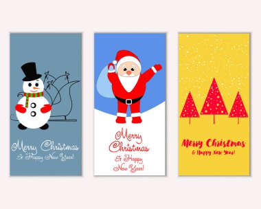Mutlu Noeller ve mutlu yeni yıl tebrik kartları   