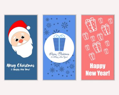 Mutlu Noeller ve mutlu yeni yıl tebrik kartları    