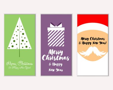 Mutlu Noeller ve mutlu yeni yıl tebrik kartları  