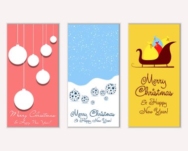 Mutlu Noeller ve mutlu yeni yıl tebrik kartları  
