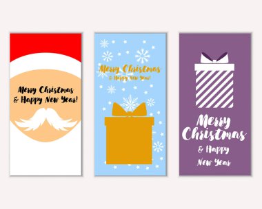 Mutlu Noeller ve mutlu yeni yıl tebrik kartları  