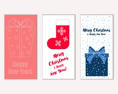 Mutlu Noeller ve mutlu yeni yıl tebrik kartları   