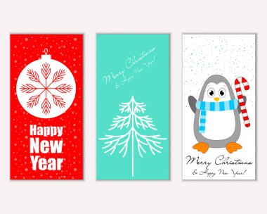 Mutlu Noeller ve mutlu yeni yıl tebrik kartları   