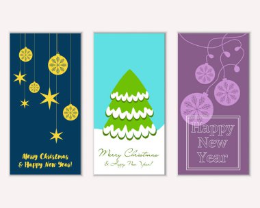 Mutlu Noeller ve mutlu yeni yıl tebrik kartları   