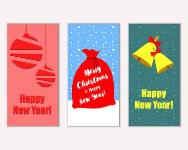 Mutlu Noeller ve mutlu yeni yıl tebrik kartları   