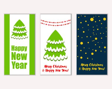 Mutlu Noeller ve mutlu yeni yıl tebrik kartları   