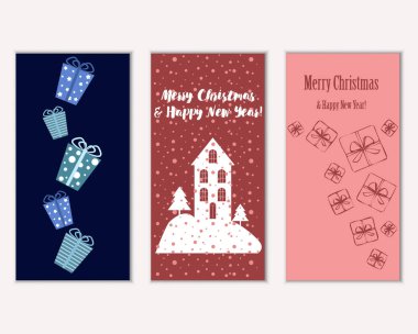 Mutlu Noeller ve mutlu yeni yıl tebrik kartları    