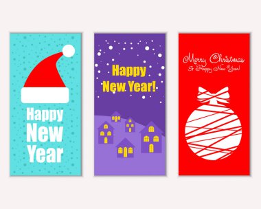 Mutlu Noeller ve mutlu yeni yıl tebrik kartları   