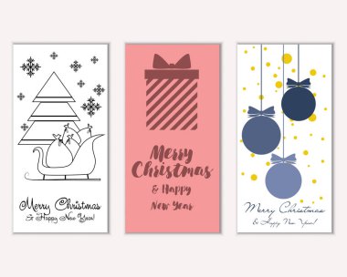 Mutlu Noeller ve mutlu yeni yıl tebrik kartları   