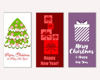 Mutlu Noeller ve mutlu yeni yıl tebrik kartları  
