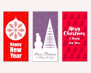 Mutlu Noeller ve mutlu yeni yıl tebrik kartları   