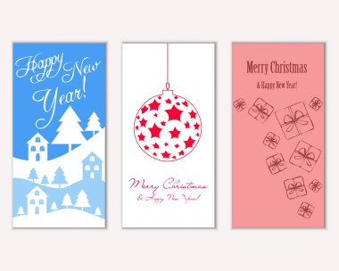 Mutlu Noeller ve mutlu yeni yıl tebrik kartları    