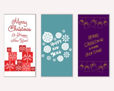 Mutlu Noeller ve mutlu yeni yıl tebrik kartları  