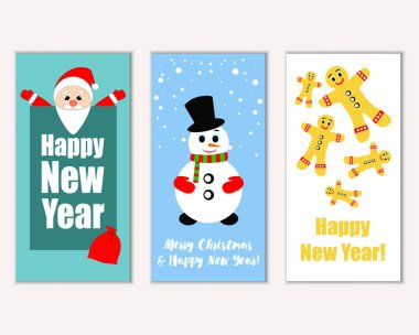 Mutlu Noeller ve mutlu yeni yıl tebrik kartları   