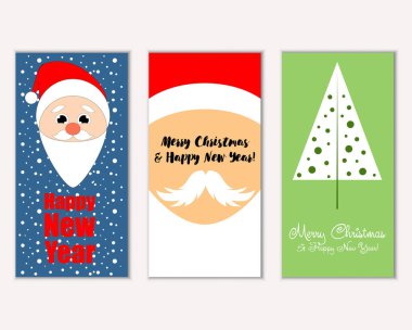 Mutlu Noeller ve mutlu yeni yıl tebrik kartları  